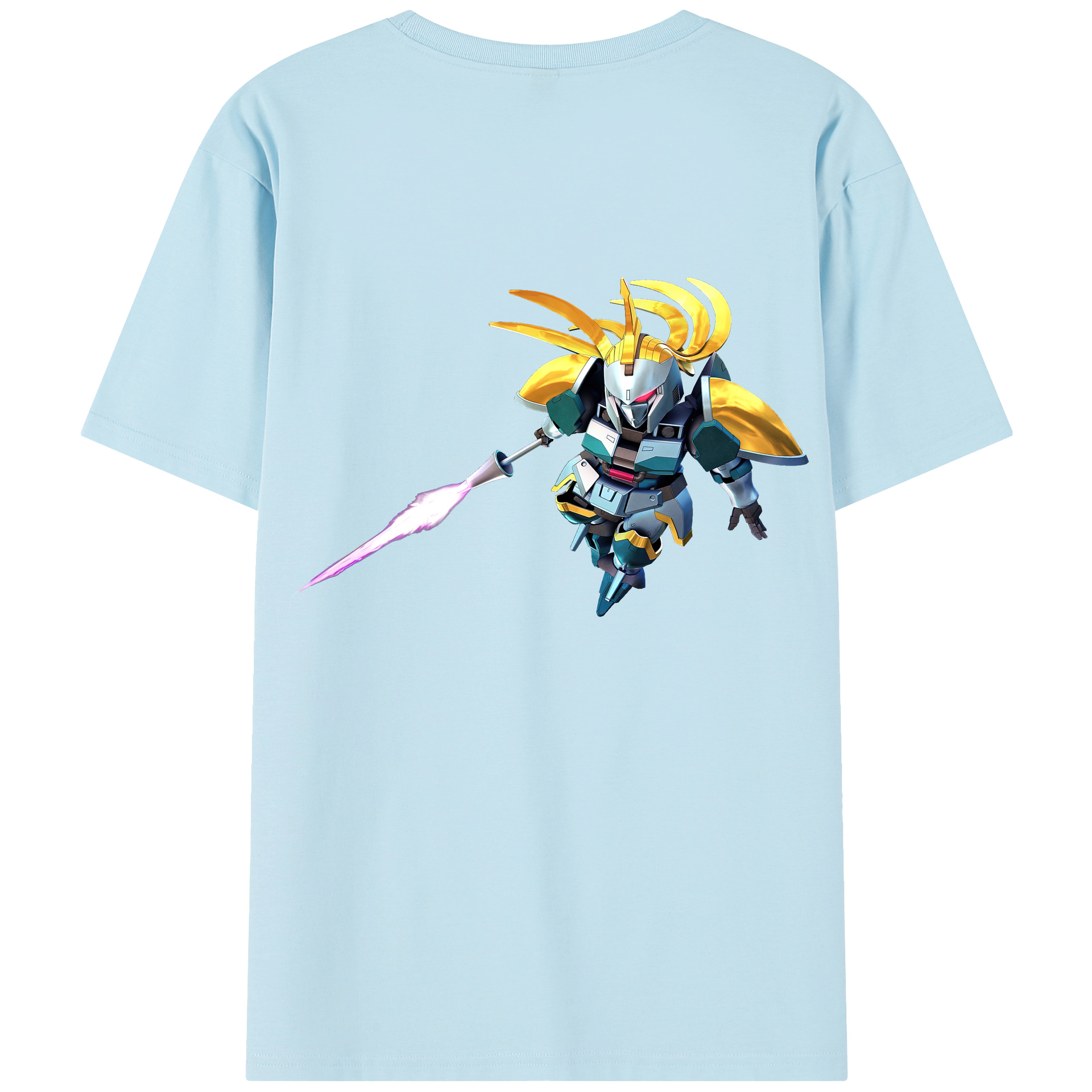 （画像用） 機動戦士ガンダム Mobile Suit Gundam 綿100％半袖Tシャツ（背面プリント）